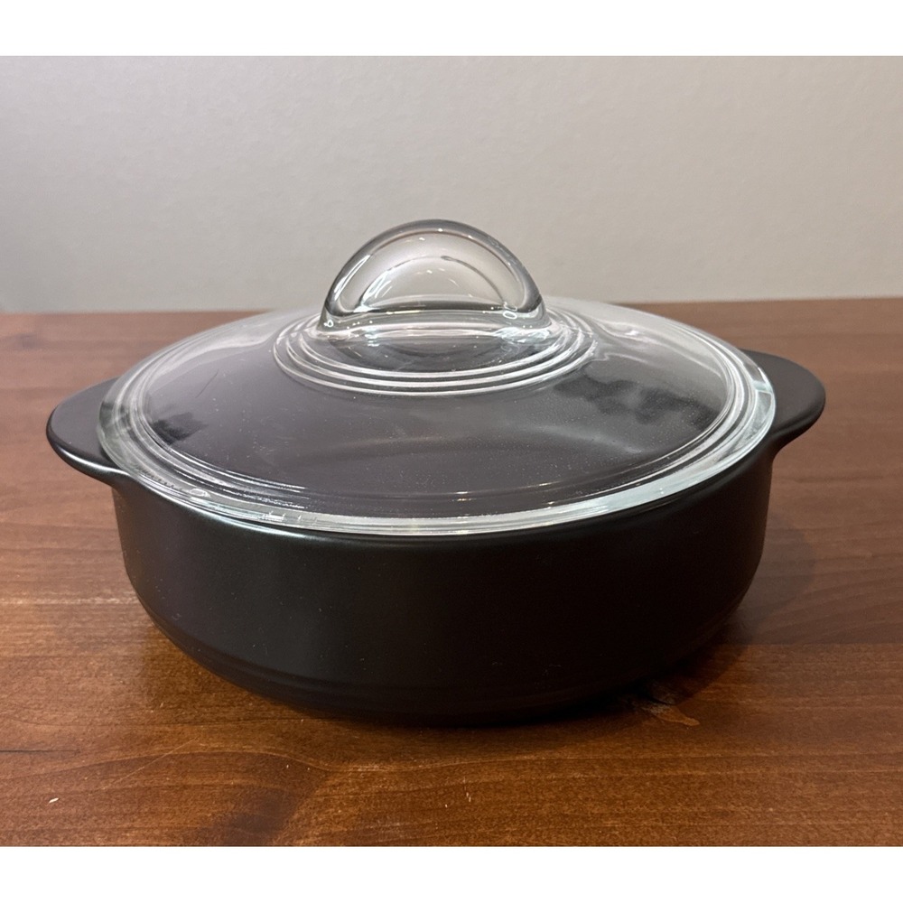 PAMPERED CHEF ROCK CROCK 2.5 qt EVERYDAY PAN W/ CLEAR LID